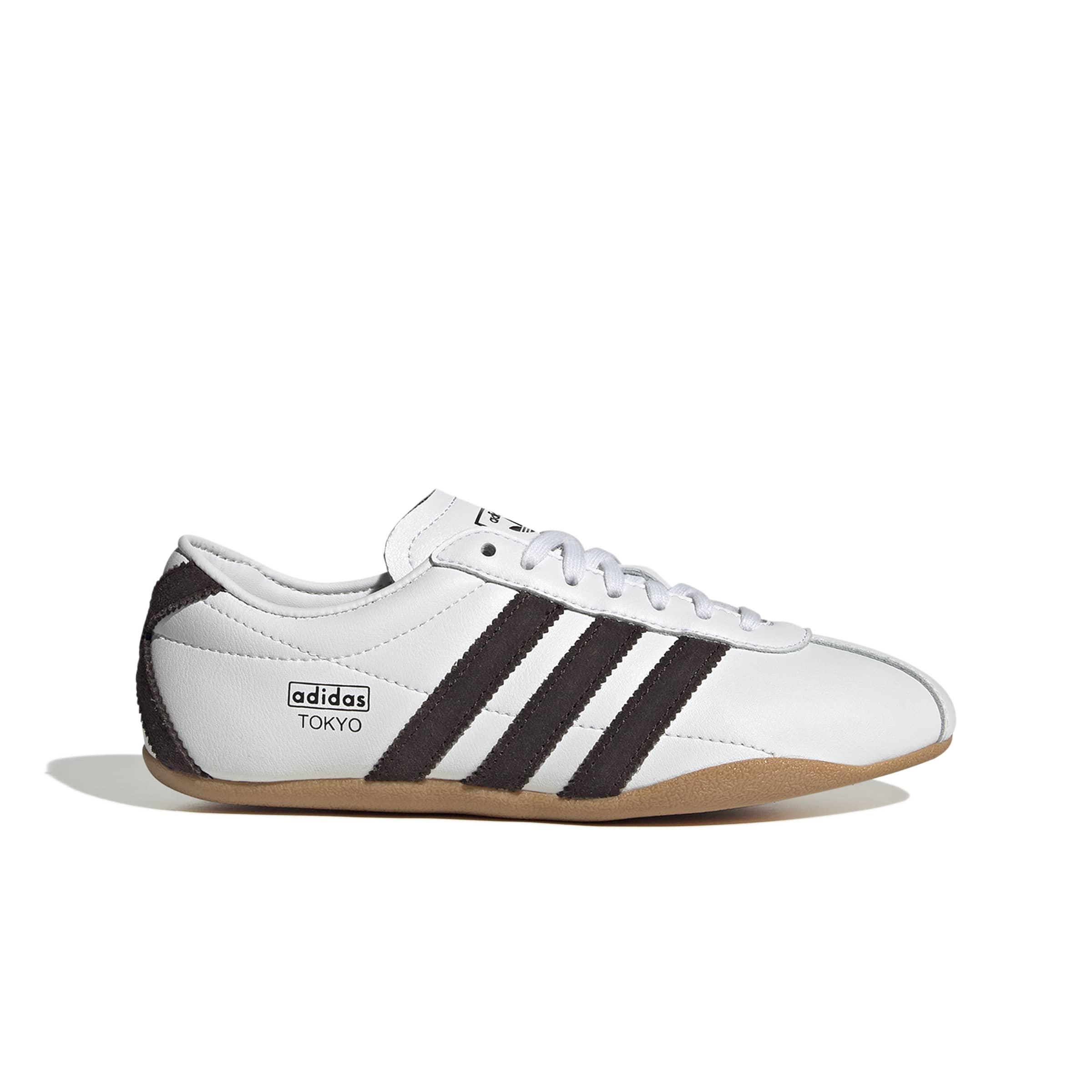 adidas Originals Tokyo "Ftwr White/Aurora Coffee/Gum 3" Grade School Girls' Shoe - WHITE/BROWN
